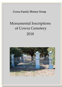 Monumental Inscriptions of Cowra Cemetery 2018