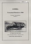 Cowra Unmarked Burials to 1940