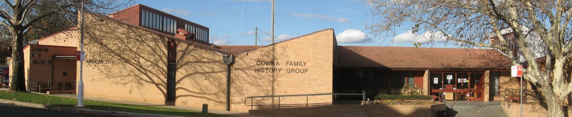 The Cowra Family History Group rooms on Darling Street, Cowra